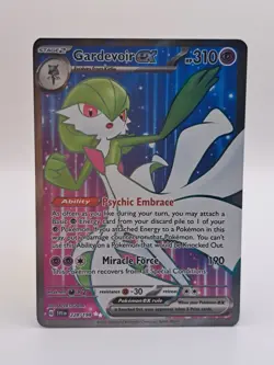 Pokemon Gardevoir EX TCG Full Art Holo Ultra Rare Card Scarlet & Violet 228/198 - Image 1