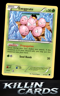 Exeggcute 074/130 Common Base Set 2 Pokemon Card LP - Image 1