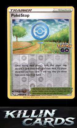 PokeStop 068/078 Pokemon Uncommon Pokemon GO Card LP - Image 1