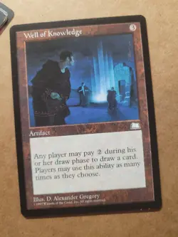 Well of Knowledge - Magic the Gathering MTG Weatherlight 1997 (Gregory) LP Card - Image 1