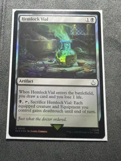 Hemlock Vial - Foil AC NM MTG - Image 3