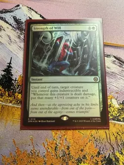 Strength Of Will Mtg Foil Spiderman Magic The Gathering - Image 1