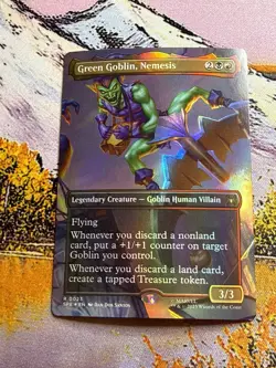 Green Goblin, Nemesis (Borderless) - Mtg - Spider-Man Magic The Gathering Foil - Image 2