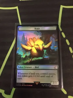 MTG Magic The Gathering Bird Token Foil X2 FIN Chocobo Final Fantasy - Image 2