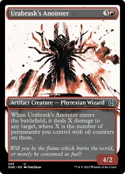 Showcase URABRASK'S ANOINTER x4 mtg NM-M Phyrexia All Will Be One 4 Unc - Image 1