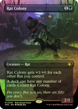 MTG FOIL Rat Colony Borderless - Special Guests #056 - Image 1