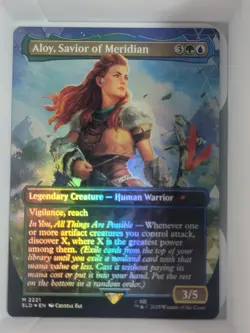 MTG Aloy, Savior of Meridian (Rainbow Foil) Secret Lair x Horizon 2221 NM - Image 1