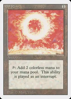 Magic the Gathering Sol Ring Revised Edition Near Mint Condition MTG - Image 1