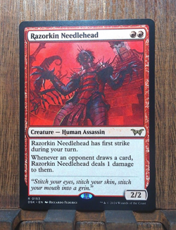 MTG✨ Razorkin Needlehead - Duskmourn: House of Horror NEAR MINT Pack Fresh✨ - Image 2