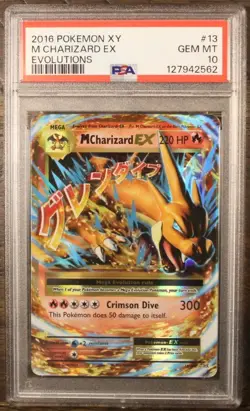 Pokemon XY Evolutions M Charizard EX 13/108 Ultra Rare Mega Holo Foil PSA 10 - Image 1