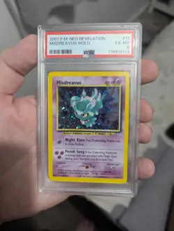 Pokemon TCG Misdreavus 11/64 Holo Rare Neo Revelation Original WOTC PSA 6 - Image 1