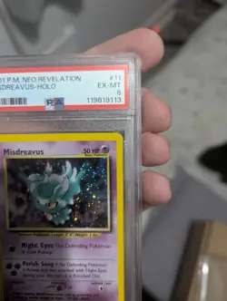 Pokemon TCG Misdreavus 11/64 Holo Rare Neo Revelation Original WOTC PSA 6 - Image 4