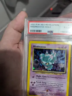 Pokemon TCG Misdreavus 11/64 Holo Rare Neo Revelation Original WOTC PSA 6 - Image 5