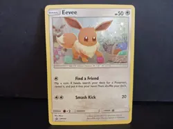 Pokemon Tcg Eevee Sun & Moon Black Star Promo #SM184 Holo LP - Image 1
