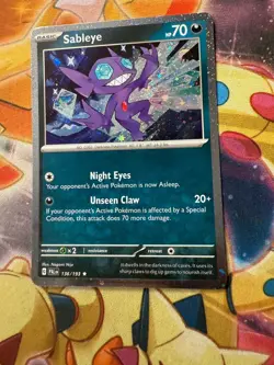 Pokemon TCG - Sableye 136/193 - Near Mint Cosmos Holo Promo - Paldea Evolved - Image 1