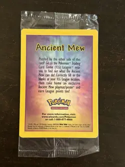 Ancient Mew SEALED Pokemon TCG New Movie Double Holo Foil Rare 2000 Promo - Image 3