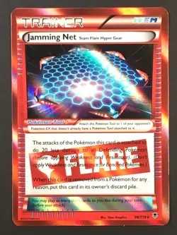 Pokemon TCG Jamming Net 98/119 Holo Rare Trainer XY Phantom Forces NM - Image 1