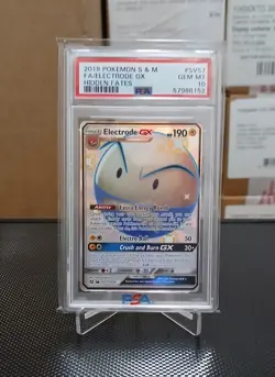 2019 POKEMON SUN & MOON HIDDEN FATES #SV57 FULL ART/ELECTRODE GX PSA 10 - Image 1