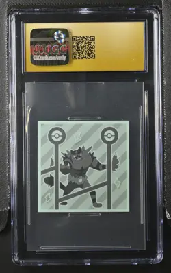CGC 10 Pristine | Pokemon Japanese I Choose You! Pikachu Wafer Sticker #01 Lotte - Image 2