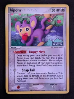 Aipom 34/115 Unseen Forces Reverse Holo Pokemon TCG NM - Image 1