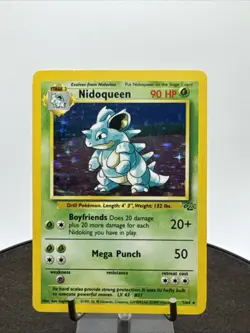 Nidoqueen Jungle 7/64 Holo Rare Pokemon TCG Vintage - Image 1