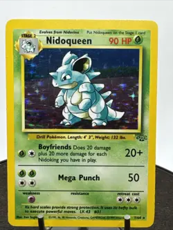 Nidoqueen Jungle 7/64 Holo Rare Pokemon TCG Vintage - Image 3