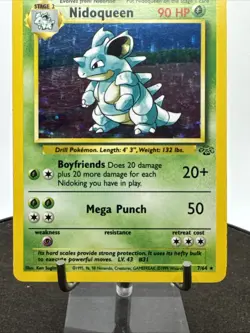 Nidoqueen Jungle 7/64 Holo Rare Pokemon TCG Vintage - Image 4