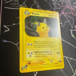Pokemon Raichu 27/144 Skyridge Non-Holo Rare NM (pack fresh) - Image 1