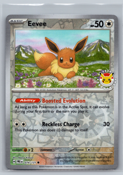 Eevee 074/131 - Reverse Holo Pokemon Day 2025 Promo Prismatic Evolutions - NM 08 - Image 1