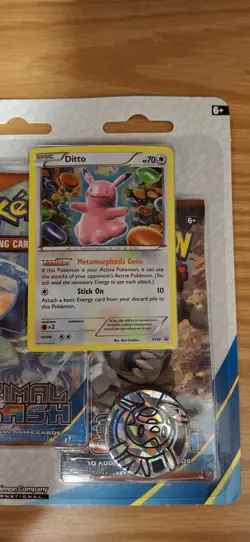 2015 3 Pack Blister Pokemon XY Primal Clash Pokemon Ditto 40 Factory Sealed RARE - Image 3