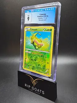 2014 Pokemon Caterpie 1/106 XY Flashfire Reverse Holo CGC 9 MINT - Image 1
