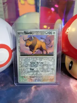 Tauros 128/165 Pokemon TCG S&V 151 Reverse Holo Uncommon NM - Image 1
