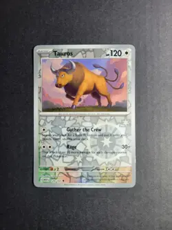 Tauros 128/165 Pokemon TCG S&V 151 Reverse Holo Uncommon NM - Image 2