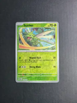 Scyther 123/165 Pokemon TCG S&V 151 Reverse Holo Uncommon NM - Image 2