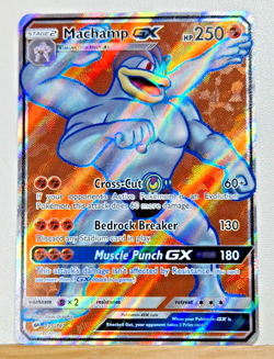Machamp GX 135/147 - Burning Shadows - Sun Moon Full Art Rare Pokemon TCG - Image 1
