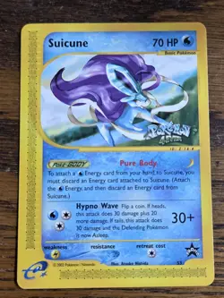 Pokemon Wotc Black Star Promo # 53 Suicune,,Not Played,, - Image 1