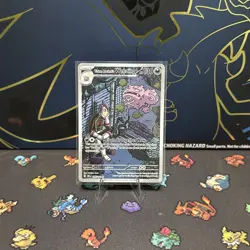 Team Rocket's Weezing 199/182 Illustration Rare Holo Destined Rivals Pokemon NM - Image 1