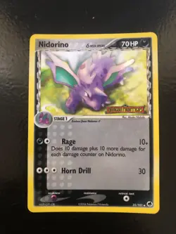 Nidorino (Delta Species) 35/101 Dragon Frontiers Reverse Holo Pokemon NM / MINT - Image 2