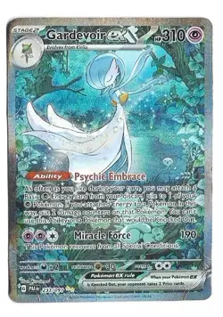 Pokemon TCG Gardevoir EX 233/091 Paldean Fates (Damaged Condition) - Image 1