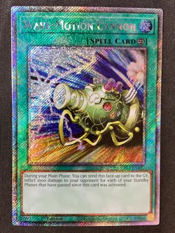 Yu-Gi-Oh TCG #RA03-EN127 Wave-Motion Cannon 1st Edition Platinum Secret Rare LP - Image 1