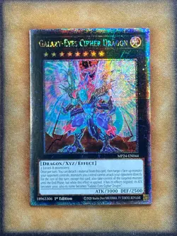 Yugioh Galaxy-Eyes Cipher Dragon MP24-EN044 Quarter Century Rare 1st Ed NM - Image 1