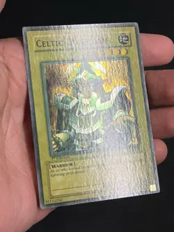 Yu-Gi-Oh! Celtic Guardian LOB-007 1st Edition NA Wavy Print Faded See Pics - Image 4