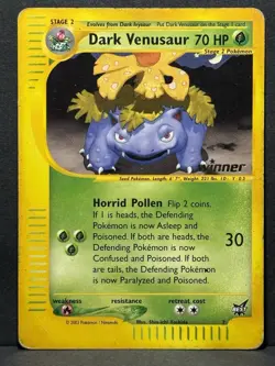 Dark Venusaur Card 7 Winner's Edition 007/009 Regular Promo MP - Image 1