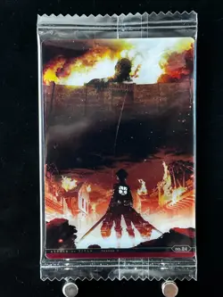 Eren Colossus Titan Attack on Titan wafer Card #24 TCG BANDAI Japanese Anime - Image 1