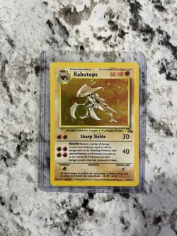 Pokemon TCG Kabutops Holo Rare Unlimited Card 9/62 Fossil - Image 1