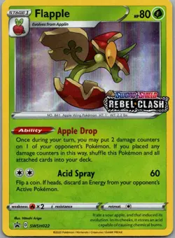 Flapple - (Prerelease) Promo SWSH: Sword & Shield Promo Cards SWSH022 NM - Image 1
