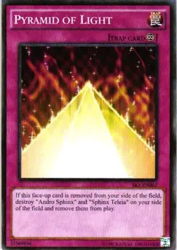 PYRAMID OF LIGHT YuGiOh YU GI OH Custom Anime Collectible Card - Image 1