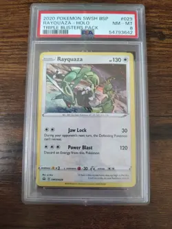 Rayquaza SWSH029 SWSH: Sword & Shield Promo Cards Holo GRADED PSA8 - Image 1