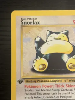 1999 Pokemon TCG Snorlax Jungle Card 27/64 1st Edition Rare Non Holo LP/MP - Image 2