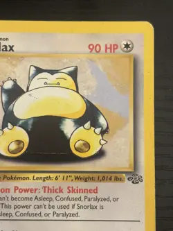 1999 Pokemon TCG Snorlax Jungle Card 27/64 1st Edition Rare Non Holo LP/MP - Image 4